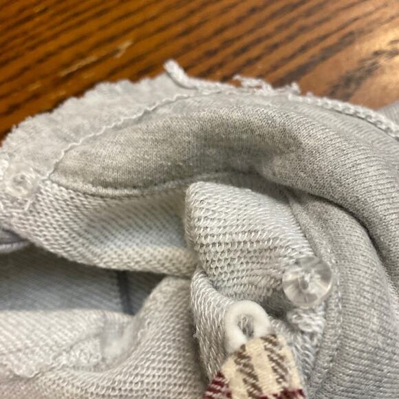 Dance & Marvel Grunge Distressed Ripped Detachable Hoodie Plaid Denim M Gorpcore - Picture 14 of 14